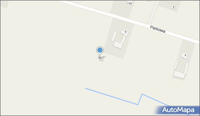 Nowe Paski, Parkowa, 33, mapa Nowe Paski