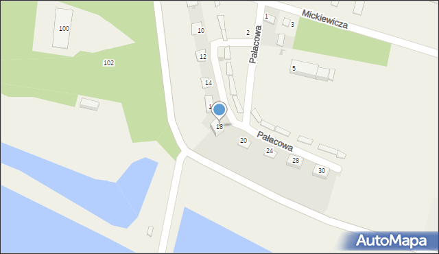 Nowe Sioło, Pałacowa, 18, mapa Nowe Sioło