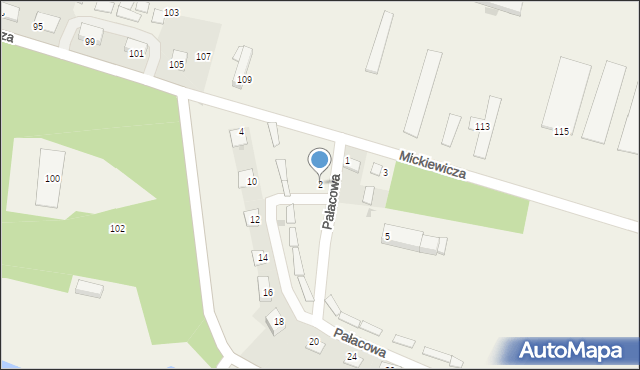 Nowe Sioło, Pałacowa, 2, mapa Nowe Sioło