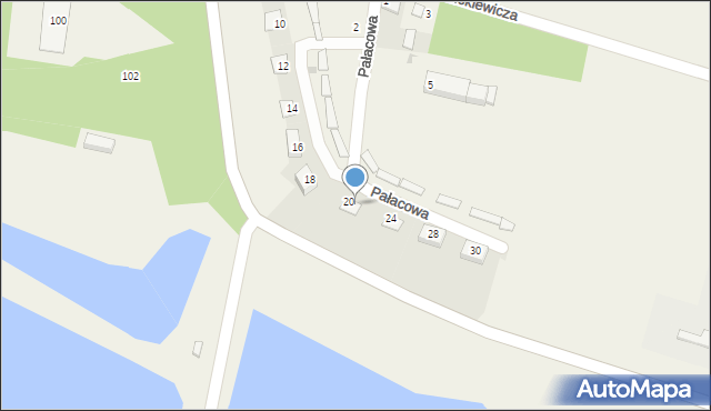 Nowe Sioło, Pałacowa, 22, mapa Nowe Sioło