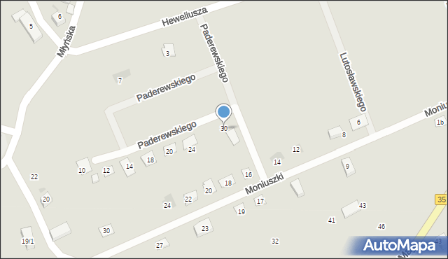 Nowogrodziec, Paderewskiego Ignacego Jana, 30, mapa Nowogrodziec