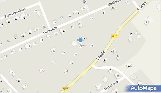 Nowogrodziec, Paderewskiego Ignacego Jana, 45, mapa Nowogrodziec