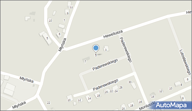 Nowogrodziec, Paderewskiego Ignacego Jana, 5, mapa Nowogrodziec