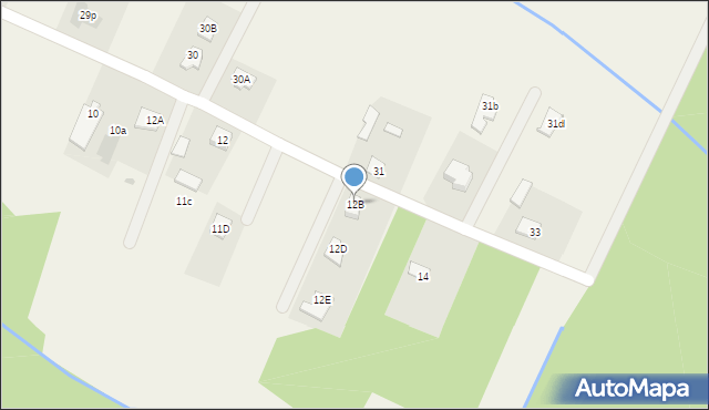 Nowy Duninów, Parcelowa, 12B, mapa Nowy Duninów