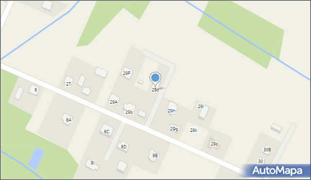 Nowy Duninów, Parcelowa, 29d, mapa Nowy Duninów