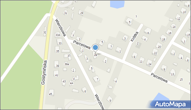 Nowy Duninów, Parcelowa, 2a, mapa Nowy Duninów