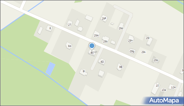 Nowy Duninów, Parcelowa, 8C, mapa Nowy Duninów