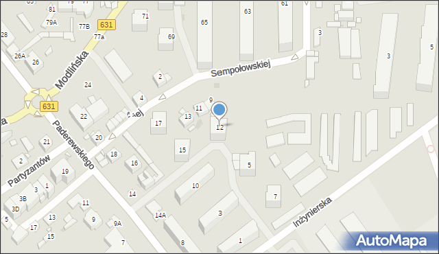Nowy Dwór Mazowiecki, Paderewskiego Ignacego Jana, 12, mapa Nowy Dwór Mazowiecki
