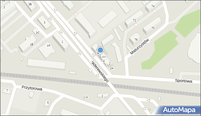 Nowy Dwór Mazowiecki, Paderewskiego Ignacego Jana, 4A, mapa Nowy Dwór Mazowiecki