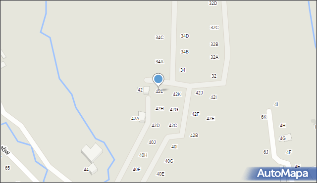 Nowy Targ, Partyzantów, 42L, mapa Nowego Targu