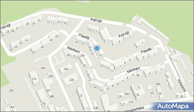 Nysa, Pawlik Wandy, 11A, mapa Nysy