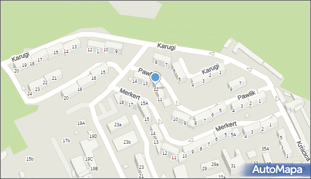 Nysa, Pawlik Wandy, 12, mapa Nysy