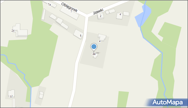 Oblęgorek, Parkowa, 4a, mapa Oblęgorek