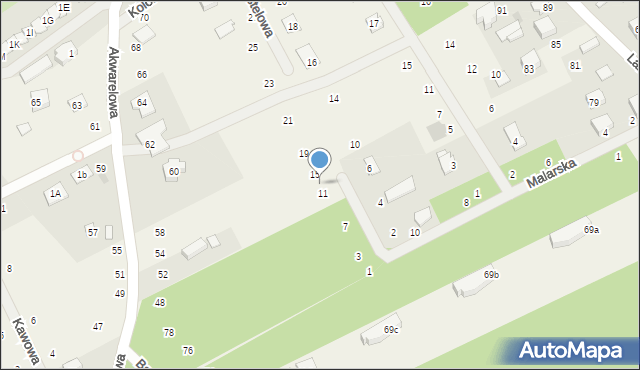 Odrano-Wola, Pastelowa, 13, mapa Odrano-Wola