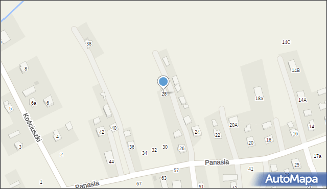 Odrzykoń, Panasia Józefa, ks., 28, mapa Odrzykoń