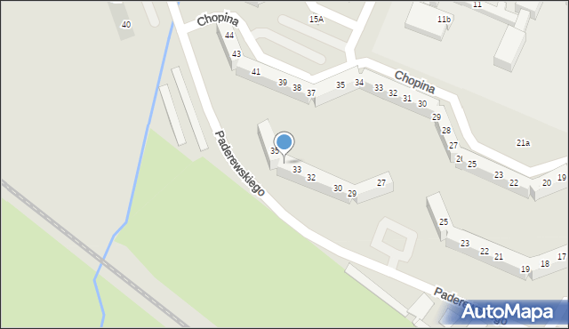 Oława, Paderewskiego Ignacego Jana, 34, mapa Oława