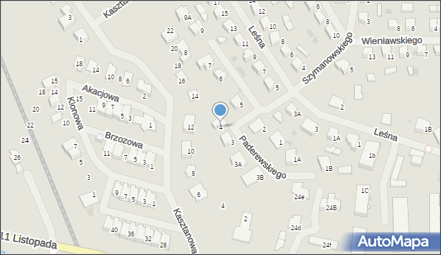 Olecko, Paderewskiego Ignacego Jana, 4, mapa Olecko