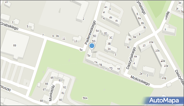 Oleśnica, Paderewskiego Ignacego Jana, 5N, mapa Oleśnica