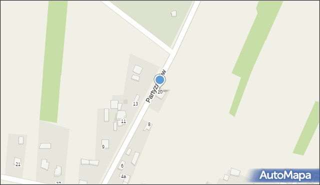 Oleszno, Partyzantów, 10, mapa Oleszno