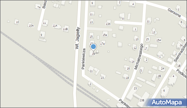 Opole, Pankiewicza Józefa, 19, mapa Opola