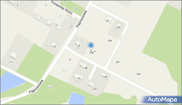 Opypy, Paprociowa, 16g, mapa Opypy