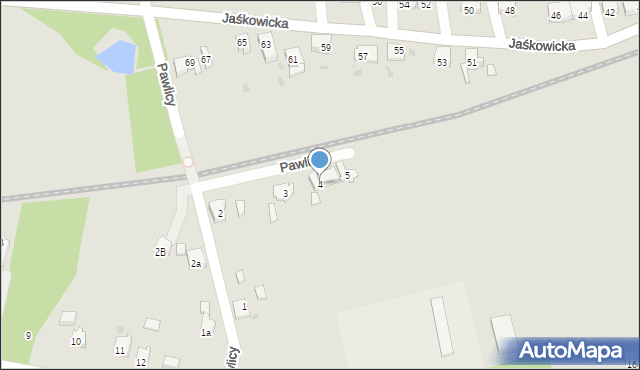 Orzesze, Pawlicy, 4, mapa Orzesze