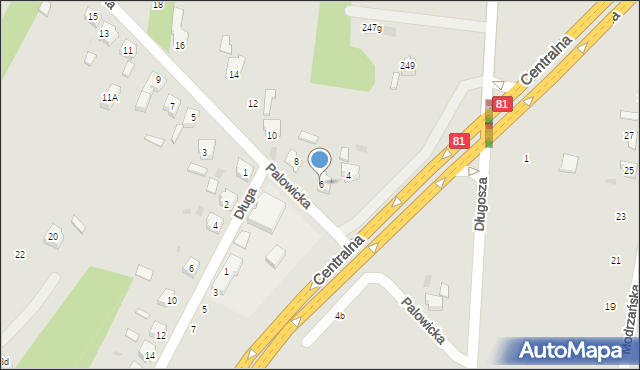 Orzesze, Palowicka, 6, mapa Orzesze