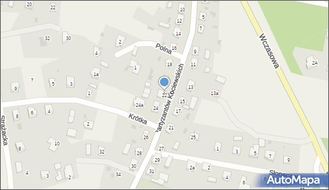 Osiek, Partyzantów Kociewskich, 22, mapa Osiek