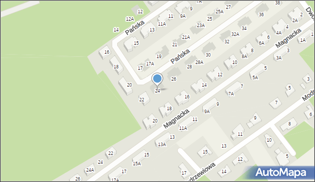 Osowiec, Pańska, 24, mapa Osowiec