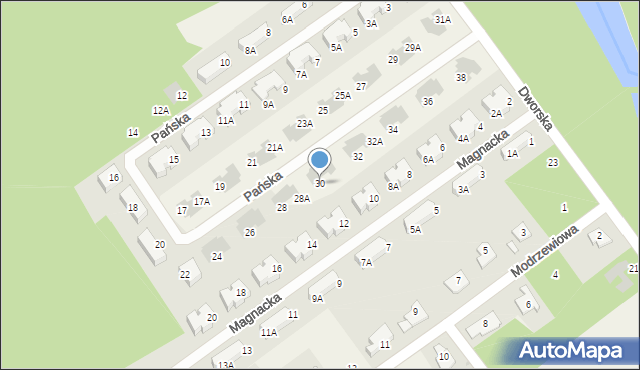Osowiec, Pańska, 30, mapa Osowiec