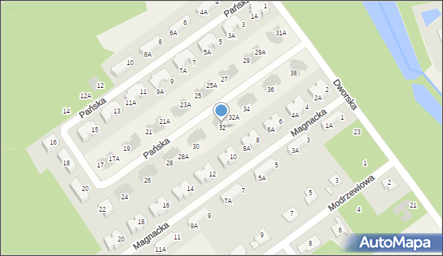 Osowiec, Pańska, 32, mapa Osowiec