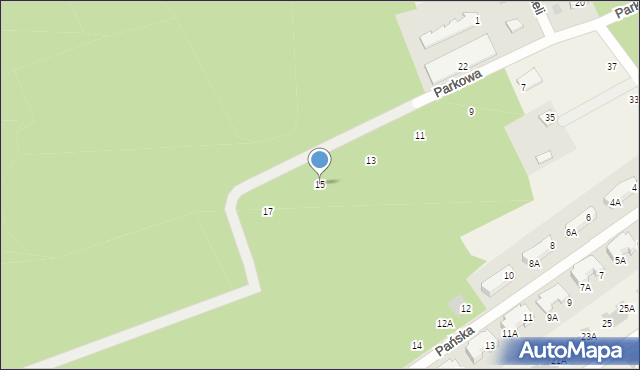 Osowiec, Parkowa, 15, mapa Osowiec