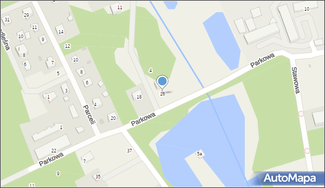 Osowiec, Parkowa, 16, mapa Osowiec
