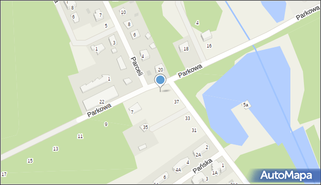 Osowiec, Parkowa, 7a, mapa Osowiec