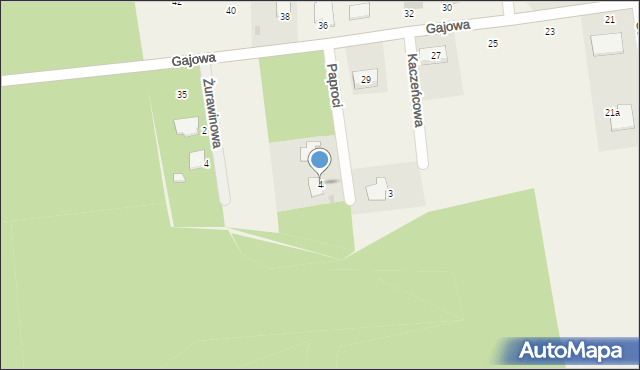 Ostrów, Paproci, 4, mapa Ostrów