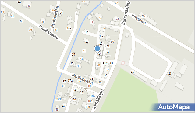 Ostrowiec Świętokrzyski, Paulinowska, 18, mapa Ostrowiec Świętokrzyski