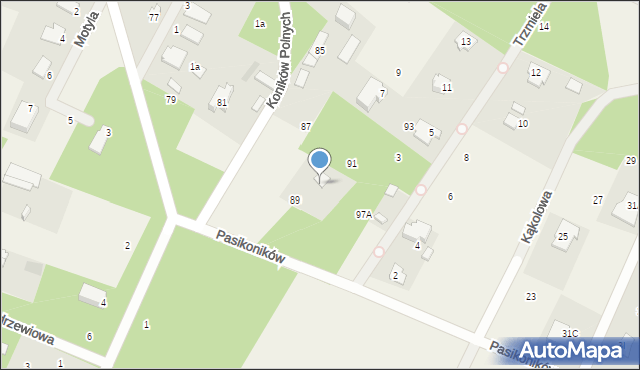 Owczarnia, Pasikoników, 5, mapa Owczarnia