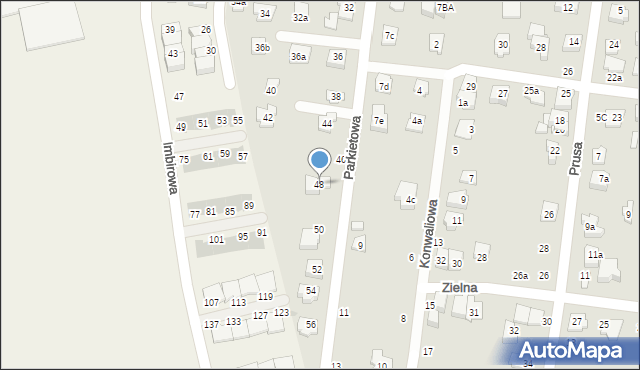 Ożarów Mazowiecki, Parkietowa, 48, mapa Ożarów Mazowiecki