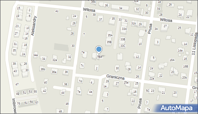 Ożarów Mazowiecki, Parkietowa, 7BA, mapa Ożarów Mazowiecki