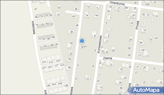 Ożarów Mazowiecki, Parkietowa, 9, mapa Ożarów Mazowiecki