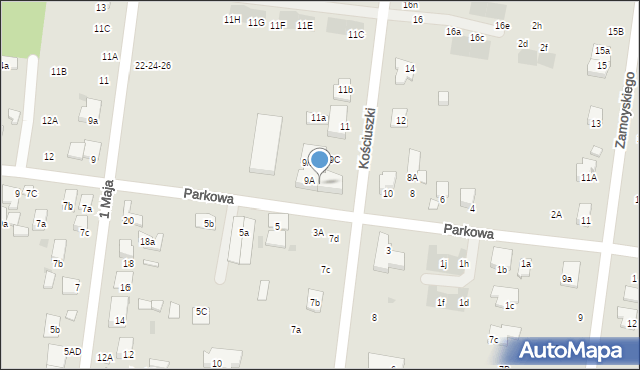 Ożarów Mazowiecki, Parkowa, 10A, mapa Ożarów Mazowiecki