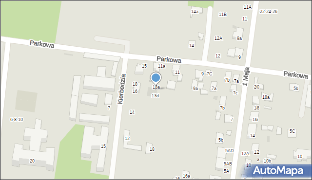 Ożarów Mazowiecki, Parkowa, 13b, mapa Ożarów Mazowiecki