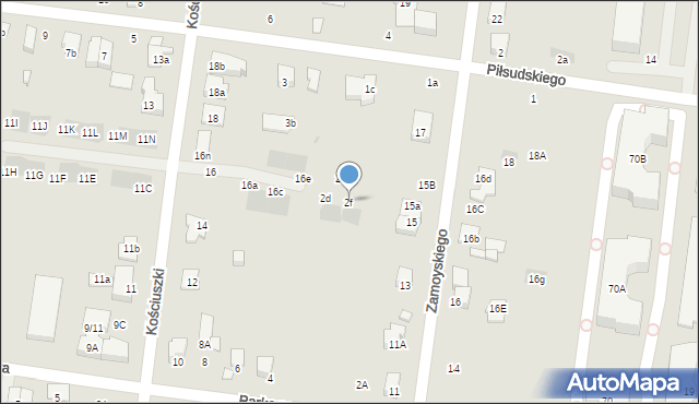 Ożarów Mazowiecki, Parkowa, 2f, mapa Ożarów Mazowiecki