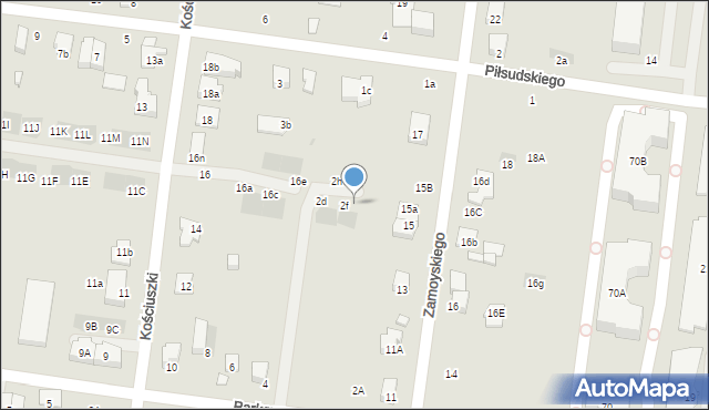 Ożarów Mazowiecki, Parkowa, 2g, mapa Ożarów Mazowiecki