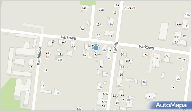 Ożarów Mazowiecki, Parkowa, 7a, mapa Ożarów Mazowiecki
