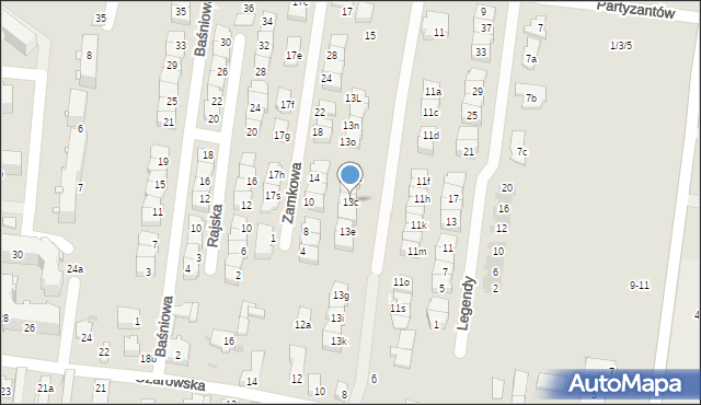 Ożarów Mazowiecki, Partyzantów, 13c, mapa Ożarów Mazowiecki