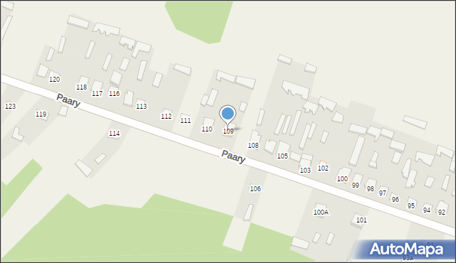 Paary, Paary, 109, mapa Paary