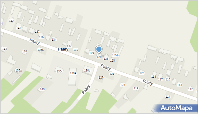 Paary, Paary, 128, mapa Paary