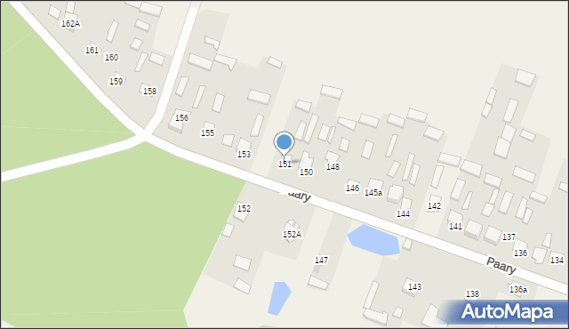 Paary, Paary, 151, mapa Paary