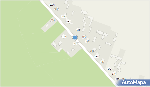 Paary, Paary, 184, mapa Paary